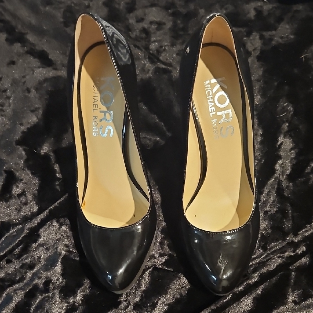 Michael Kors Black Patent Heels